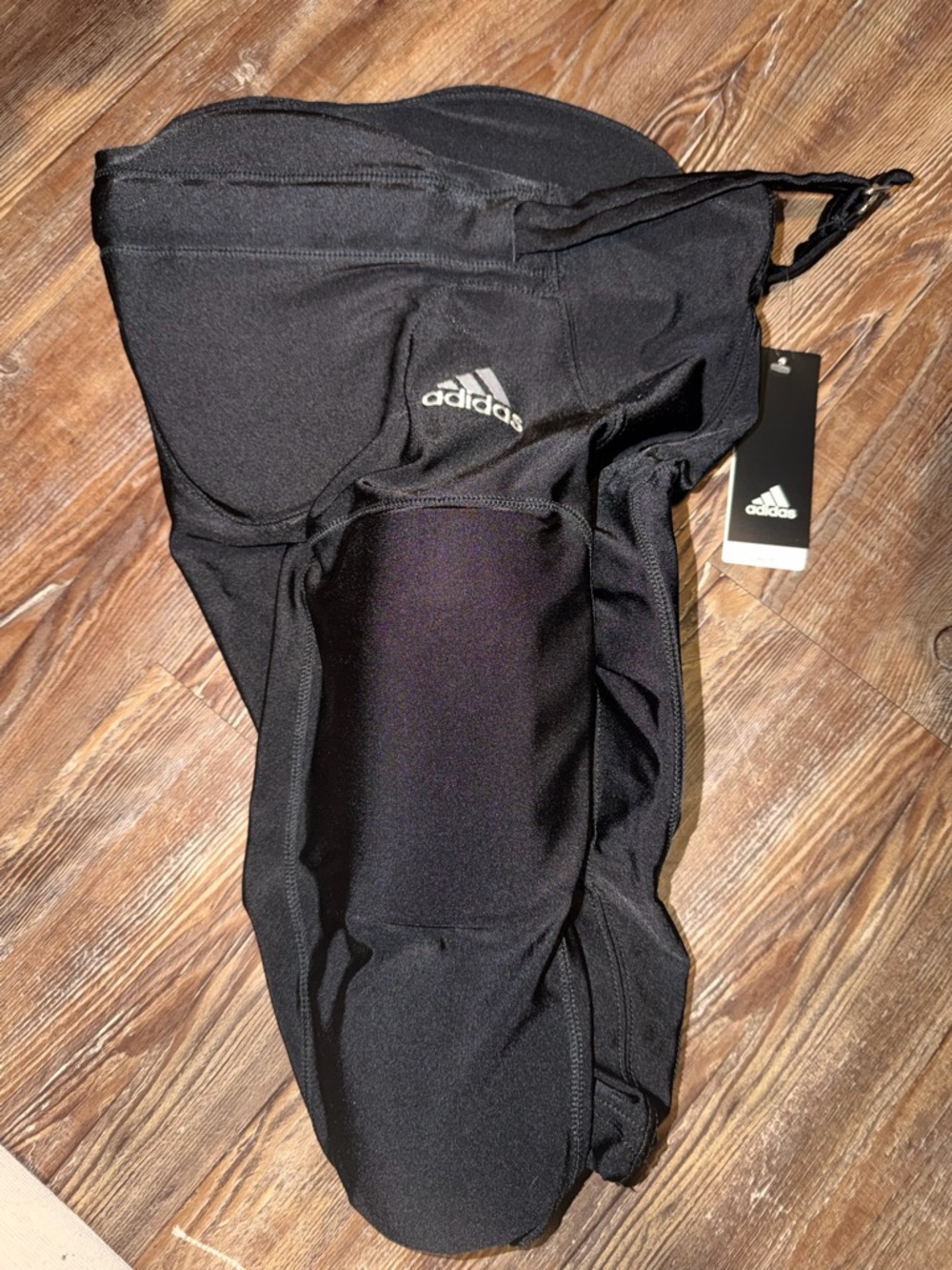 adidas Black Athletic Shorts with Padded Seat